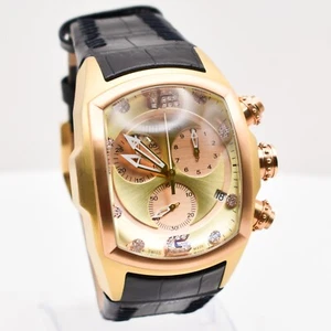 Invicta Lupah Herren Armbanduhr schwarz & goldfarben mit Diamantindizes Modell 6742 - Bild 1 von 13