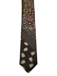 DRIES VAN NOTEN Herren Patchwork Seidenkrawatte - Bild 1 von 8