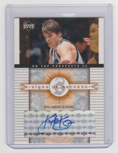 KYLE KORVER 2003-04 UD Top Prospects Signs of Success Autograph SS-KK SP RC AUTO - Picture 1 of 2