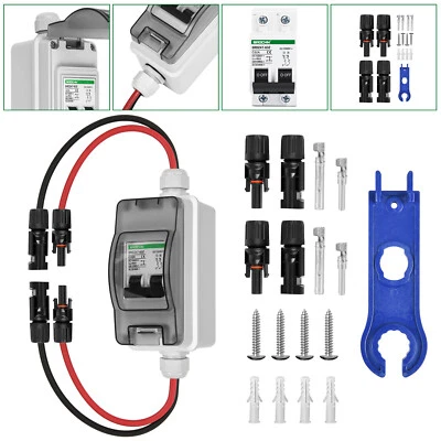 MARKENLOS Interruttore DC sezionatore interruttore fotovoltaico interruttore 2P 16/32/63A 1000V