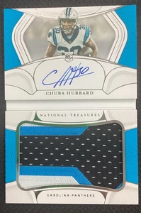2021 National Treasures Chuba Hubbard booklet 80/99 RPA RJB-CH - Picture 1 of 3