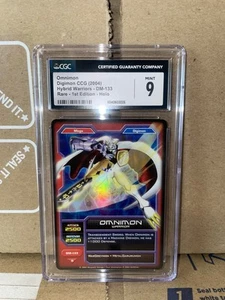 2004 Digimon CCG Hybrid Warriors Omnimon 1st Edition Holo R - CGC 9 - Picture 1 of 4