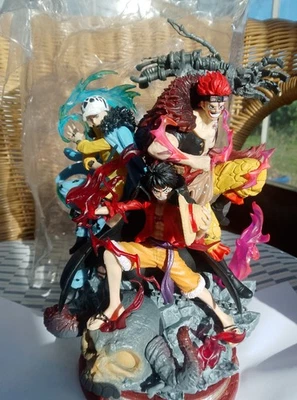 Figurine One Piece  Luffy, Law et Kid 22 cm  Statue de Collection Premium PVC - Photo 1/4