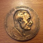 Plakette aus Bronze Polen Chemisches Institut 1928 ,Ignacy Moscicki.