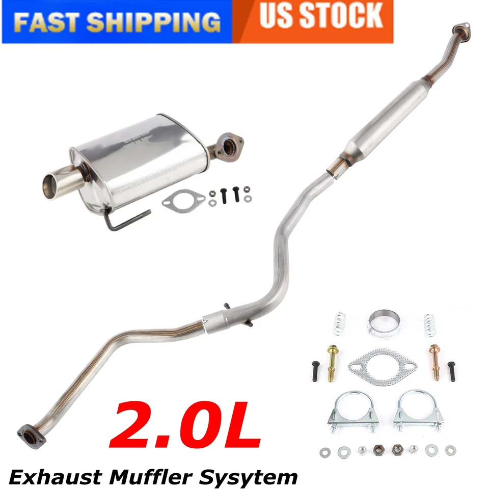 Resonator Exhaust & Muffler System Kit For Subaru Impreza 2.0L Sedan 2012-2016 Foto 1 de 4