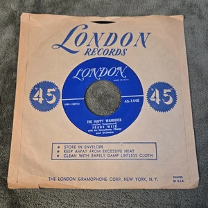 45 Frank Weir From Your Lips The Happy Wanderer  LONDON  VG - Imagen 1 de 3