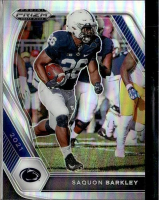 2021 Panini Prizm Draft Picks Saquon Barkley Nittany Lions 88 Silver Prizm - Image 1 of 2