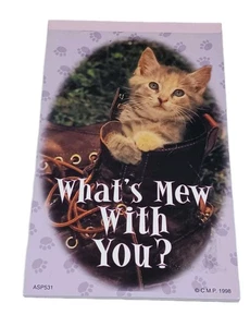 Unused Assorted Stationery Pad ~ Adorable Kittens What's Mew With You? - Picture 1 of 7