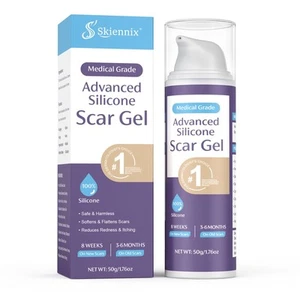 Skiennix Advanced Scar Gel 1.76oz(50g), Silicone Scar Gel, Scar Cream for Sur... - Picture 1 of 8