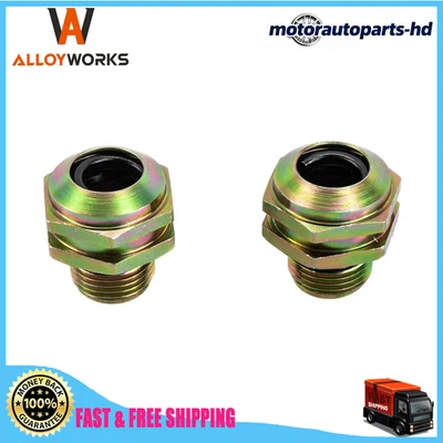2 peças conector refrigerador de óleo de transmissão M18*1.5 adequado 2003-07 Ford F250 F350 F450 - Imagem 1 de 4