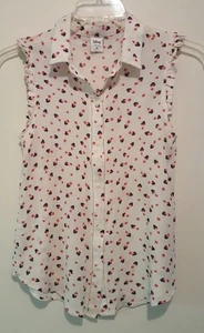 Disney LC Lauren Conrad Minnie Mouse ärmellose Bluse ~ M ~ gebraucht, in einwandfreiem Zustand - Bild 1 von 9