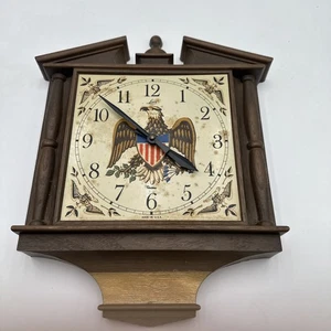 Reloj de Pared Robert Shaw Lux Batería Vintage Funcionando Probado EE. UU. Envío Rápido - Imagen 1 de 11