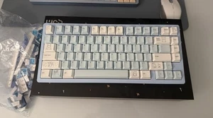 Clavier mécanique Rainy 75 Pro bleu électro touche RGB WOB - Photo 1/3