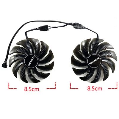 4Pin Graphics Card Fan Cooling Fan for GIGABYTE CMP 30HX 6GB T1295SU Cooler Fan - Image 1 of 4