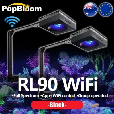 PopBloom RL90 LED Aquarium Light Full Spectrum for 4ft Saltwater Reef Coral Tank - Image 1 of 4