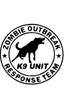 Zombie Outbreak K9 Unit Sticker - 4x3 Inch Vinyl Decal For Laptop, Toolbox, Bumper