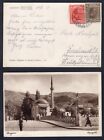 Bosnien Sarajevo 1930 Zwei Werte auf Postkarte nach Deutschland. Moschee