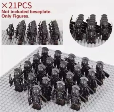 21 Lego Lord of the Rings CUSTOM Uruk-hai Minifigs Orc Archers Lot of 21 W BOWS - Image 1 of 3