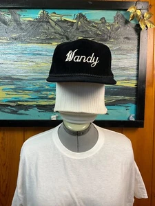 *Wandy* Nickname Novelty Corduroy Adjustable Strap Trucker Hat Baseball Brimmed - Picture 1 of 9