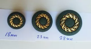 Fancy Buttons Gold/Silver variegate embroidered Pick yr Color and Sizes - Picture 1 of 64