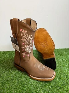 Botas vaqueras Western Rodeo para mujer punta cuadrada Bota Vaquera Dama Estilo Rodeo - Imagen 1 de 16