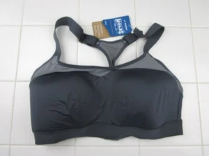 Brooks Dare Racerback Run Women's Sports Bra Size 36 DD Asphalt Gray - Picture 1 of 4