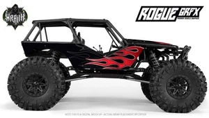 Axial Wraith Graphic Wrap- Hot Rod Flames Red - Picture 1 of 2