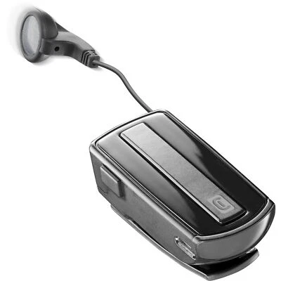 cellularline - BTCLIPARDP - Auricolare Bluetooth Riavvolgibile con Clip - Durata - Immagine 1 di 4