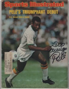 Pele New York Cosmos Soccer SIGNED Sports Illustrated 6/23/75 COA! - Picture 1 of 1
