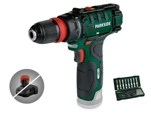 PARKSIDE® Perceuse-visseuse sans fil PBSA 12 , 12 V , X12V TEAM - Picture 1 of 8