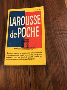 Larousse De Poche 1960 French Dictionary Rare - Imagen 1 de 1