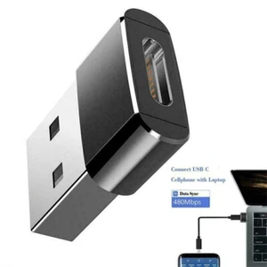 USB 3.1 Type C Female to USB A Male Adapter Converter Charger Connector Plug - Picture 1 of 4