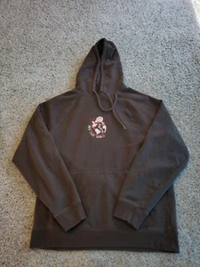 VANS Versa Hoodie XL Youth Brown Long Sleeve Pullover World Earth Logo Graphic - Picture 1 of 11