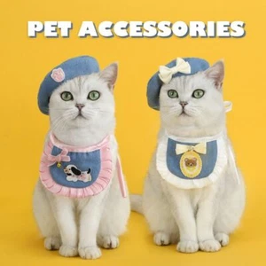 2Pcs Cartoon Pet Bandanas Cosplay Puppy Collar Dogs Scarf Pet Costume - Picture 1 of 12