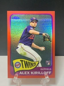 Topps Chrome Th65-30 2021 Alex Kirilloff refractor rojo/70 Minnesota Twins RC - Imagen 1 de 3