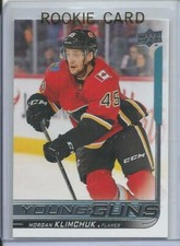 2018-19 Upper Deck Young Guns Morgan Klimchuk Rookie Card RC #204 Mint