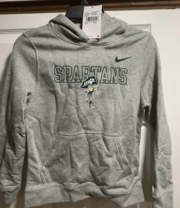 NIKE Michigan State Spartans HOODIE Sweatshirt YOUTH KIDS BOYS MEDIUM NWT $55 - Picture 1 of 6