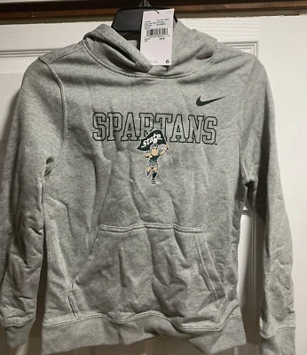 NIKE Michigan State Spartans SUDADERA CON CAPUCHA SUDADERA JÓVENES NIÑOS NIÑOS MEDIANA NUEVA CON ETIQUETAS $55 Foto 1 de 4