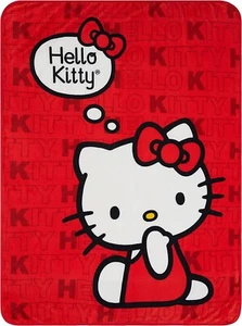 Hello Kitty Kids 45" x 60" Throw Blanket-AB0B7GH54YM8 - Picture 1 of 3