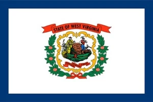 west virginia official flag poster SYMBOLIC COLLECTORS HISTORIC 20x30 RARE - Picture 1 of 1