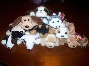 TY BEANIE BAMBINI RUGHE FETCH NANOOK DOBY BUTCH BONES PUGSLEY BERNIESPUNKYBRUN - Foto 1 di 11