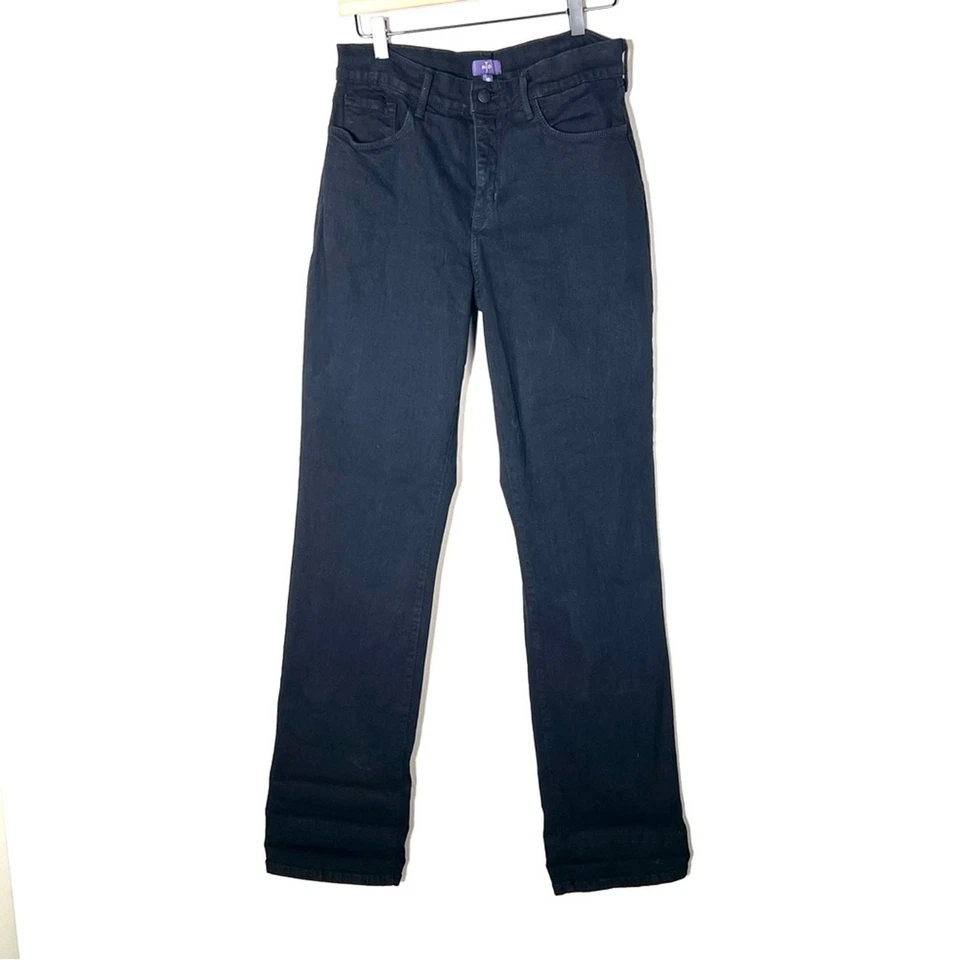 NYDJ Vaqueros Pierna Recta Tecnología Lift and Tuck Negro Talla 10 B170 Foto 1 de 4