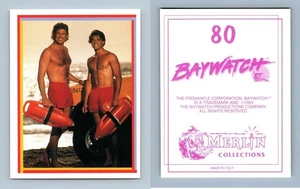 Mitch Buchannon & Matt Brody - Baywatch #80 Merlin 1993 Sticker - Picture 1 of 1