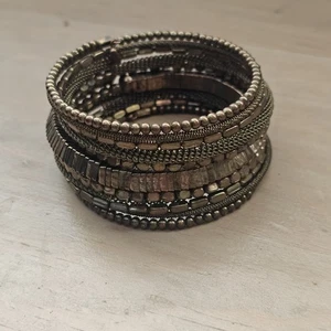 Boho Bronzefarbenes Spulenarmband - Bild 1 von 4