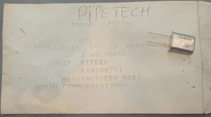 NOS BOMAR Scanner Radio Crystal Transmit T48.980 MHz Mitrek KXN1087\I - Foto 1 di 3