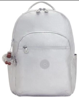 Mochila para tablet pequeña Kipling Seoul. Nuevo con etiquetas plateado metálico Foto 1 de 4