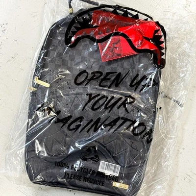 *NEW* SPRAYGROUND Spritz Shark Backpack BLACK (B8177) 👍 - Image 1 of 4