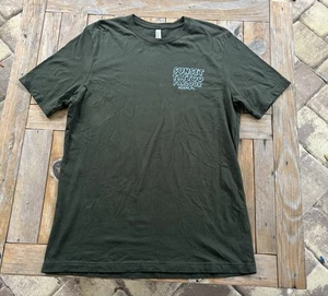 Sunset Tattoo Parlour Miami, Florida Dark Green Tee Shirt XL - Picture 1 of 6