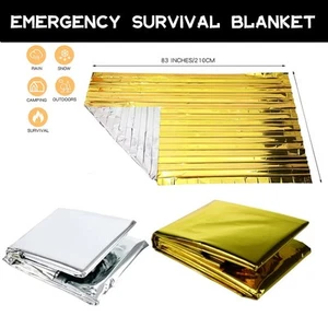 Outdoor Emergency Survival Blanket Waterproof First Aid Rescue Thermal Blanket - Picture 1 of 7