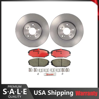 Kit de freno delantero Brembo pastillas de cerámica rotores de disco de recubrimiento para Acura MDX Honda Odyssey Foto 1 de 4